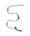 Фото № 1 Полотенцесушитель электрический Qtap Snake (CRM) 500х500 RE