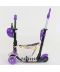 Фото № 2 Самокат детский Scooter BEST ''Букашка'' 5 in 1 родительская ручка Цветы