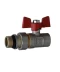 Фото № 1 Кран шаровый прямой с американкой WATERVALVE Q003 3/4 Professional (000010227)