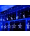 Фото № 3 Светодиодная гирлянда штора Звезды 120 Led (6 звезд 9 см + 6 звезд 18 см) 2.5х1.0м (Синий) №2 (207551)