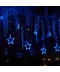 Фото № 9 Светодиодная гирлянда штора Звезды 120 Led (6 звезд 9 см + 6 звезд 18 см) 2.5х1.0м (Синий) №2 (207551)