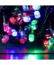 Фото № 7 Гирлянда прямая Six corner 5мм 100led (на черном проводе) 7.5м Мульти