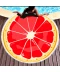 Фото № 1 Пляжное махровое полотенце покрывало круг 150х150см Микрофибра (Грейпфрут)
