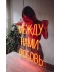 Фото № 2 Неоновая светодиодная вывеска neon led Между нами любовь 69х64 см
