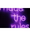 Фото № 6 Неоновая светодиодная вывеска neon led Who made the rules 67х59 см