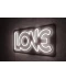 Фото № 1 Неоновая светодиодная вывеска neon led LOVE 51x23 см Белый
