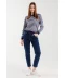 Фото № 7 Джинсы Mom Fit женские Karol D-151 36 Темно-синий (2000990305473)