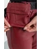 Фото № 6 Штаны женские из экокожи бордовый 186R5205 Ager M