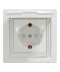 Фото № 1 Розетка Schneider Electric ASFORA с крышкой IP44, белая (EPH3100321) (741752-01)