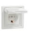 Фото № 2 Розетка Schneider Electric ASFORA с крышкой IP44, белая (EPH3100321) (741752-01)