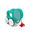 Фото № 2 Каталка на шнурке Jia Yue Toys Бегемот 30 см Разноцветная (113362b)