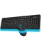 Фото № 2 Комплект беспроводной A4Tech FG1010S (Blue)