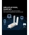 Фото № 4 Сетевой USB 3.0 WiFi адаптер с двумя внешними антенными 1200 Mbps 2.4GHz5GHz для Windows (476352-Prob) Белый