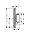 Фото № 2 Термостат для душа Hansgrohe ShowerSelect Comfort E 15571700 Белый матовый