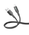 Фото № 1 Кабель зарядки Hoco U120 (2.4A) (1.2M) USB to Lightning для устройств IP iOs Apple Черный