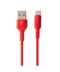 Фото № 1 Кабель зарядки USB HOCO X26 Type-C 1М 2А для мобильных устройств Samsung/Xiaomi/Huawei/Meizu Красный