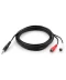 Фото № 2 Кабель мультимедийный Jack 3.5mm M to 2xRCA 3 m Vinga (VCPDCJ35MRCA23BK)