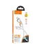 Фото № 2 Кабель зарядки Hoco U123 27W (3A) (1M) Type-C to Lightning LED indikator быстрая зарядка для iOS устройств iPhone/iPad/iPod Серый