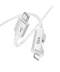 Фото № 4 Кабель зарядки Hoco U123 27W (3A) (1M) Type-C to Lightning LED indikator быстрая зарядка для iOS устройств iPhone/iPad/iPod Серый