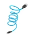 Фото № 1 Кабель зарядки HOCO X21 Plus (2.4A) (1M) и синхронизации для Apple Lightning to USB для iOS устройств iPhone Синий