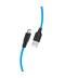 Фото № 3 Кабель зарядки HOCO X21 Plus (2.4A) (1M) и синхронизации для Apple Lightning to USB для iOS устройств iPhone Синий