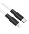 Фото № 3 Кабель зарядки HOCO X21 Plus (3A) (1M) для устройств Apple iPhone, iPad/iPod Type-C (USB-C) to Lightning Белый