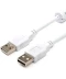 Фото № 2 Кабель Usb 2.0 AM/AM male to male длина 1,8 метра белый пакет (002818)