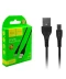 Фото № 1 Кабель USB HOCO DU24 Giraffe (Long pin 8mm) Micro USB (2.4A) (1M) Черный