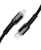 Фото № 1 Кабель зарядки DENMEN D41L (20W) (1M) и синхронизации для Apple Type-C - Lightning для устройств iPhone, iPad, iPod touch Серый