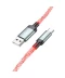 Фото № 5 Кабель зарядки Hoco U112 Shine 3А 1М LED Charging Data Cable для USB-Type-C для телефона/смартфона Серый