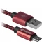 Фото № 2 Кабель USB AM-micro BM Defender 87801 08-03T PRO 1м красный