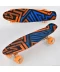 Фото № 1 Скейт Пенни Борд маленький Лонгборд Best Board F 7620 Original для фрирайда, доска 55 см, колеса полиуретановые d = 6 см светящиеся Разноцветный (74545)