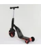 Фото № 3 Детский Самокат Беговел Велосипед трансформер 3 в 1 Best Scooter JT 28288 Свет, 8 мелодий, колёса PU Чёрно-Красный (28288)