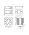Фото № 7 Кулер процессорный ID-Cooling Frozn A620 ARGB, Intel: 1851/1700/1200/1151/1150/1155/1156, AMD: AM5/AM4, 120х142х154 мм, 4-pin PWM