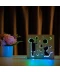 Фото № 9 Светильник ночник ArtEco Light из дерева LED "Мальчик и пузыри" с пультом и регулировкой цвета, двойной RGB
