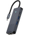 Фото № 2 USB-C хаб Rapoo UCM-2004, 8 в 1 black
