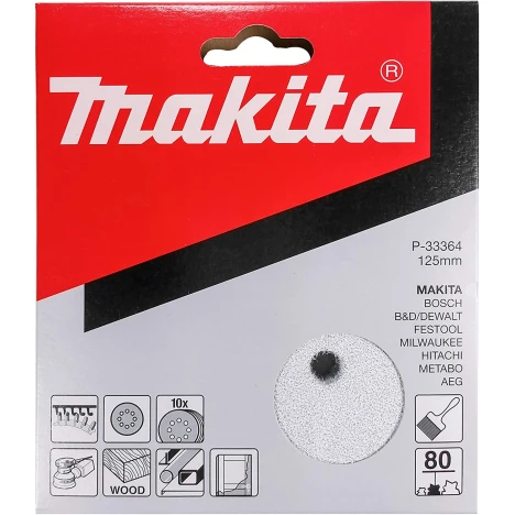 Набір шліфувального паперу Makita P-33364 (125 мм, 8 отворів
