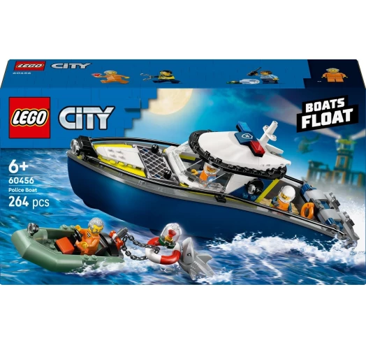 Конструктор LEGO® City Переслідування на поліцейському катері