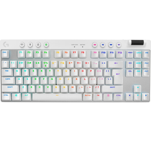 Клавіатура ігрова Logitech G PRO X TKL Lightspeed White Tactile