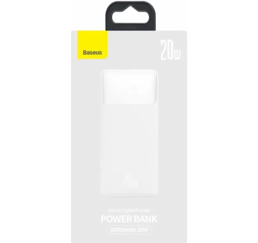  Power Bank Baseus Bipow 20W 30000mAh OE (PPBD050402) білий