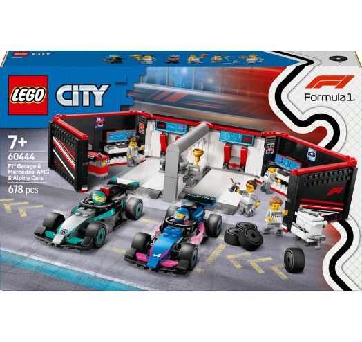 Конструктор LEGO® City Гараж F1 та автомобілі Mercedes-AMG і Alpine