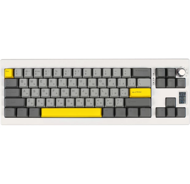 Клавіатура механічна бездротова EPOMAKER Shadow-X 70% Mulan Switch Hot-Swap (2.4G/BT/USB) 