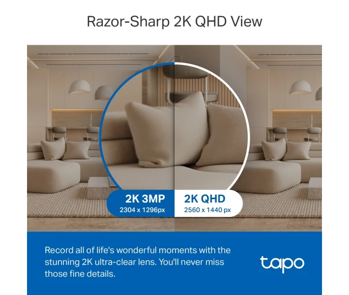 Фото - камеру відеоспостереження IP-Камера TP-LINK Tapo C220 4MP N300 microSD motion detection TAPO-C220