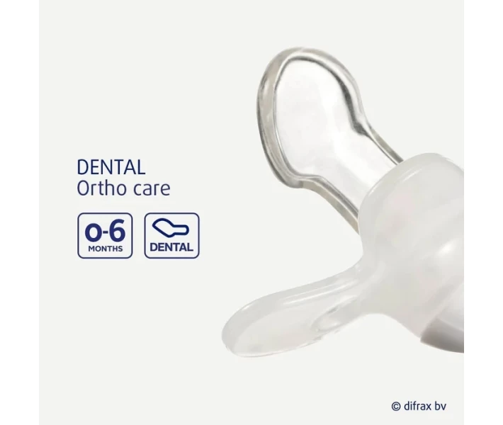 Фото - пустушку Пустушка силіконова Difrax Dental 0-6 міс, Ice (799 Ice)