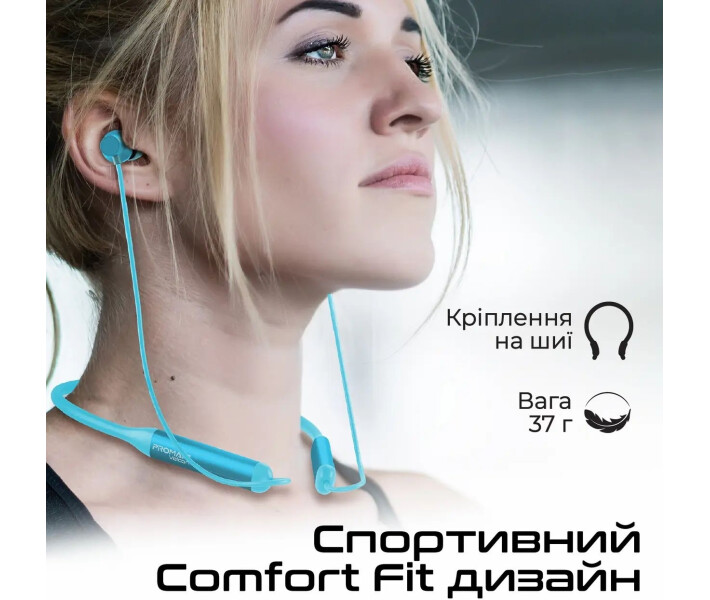 Фото - навушники Навушники Promate Velcon (velcon.blue) Blue