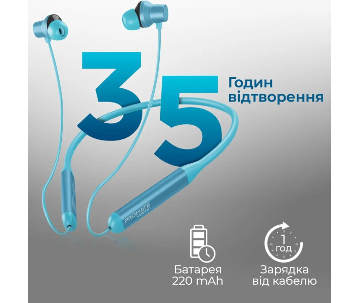 Фото - навушники Навушники Promate Velcon (velcon.blue) Blue