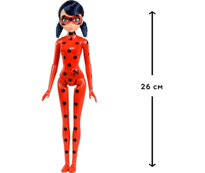 Фото - ляльки, набори для ляльок Лялька Miraculous "ЛЕДІ БАГ І СУПЕР-КІТ" серії "Basic" - ЛЕДІ БАГ (26 cm) (50261)