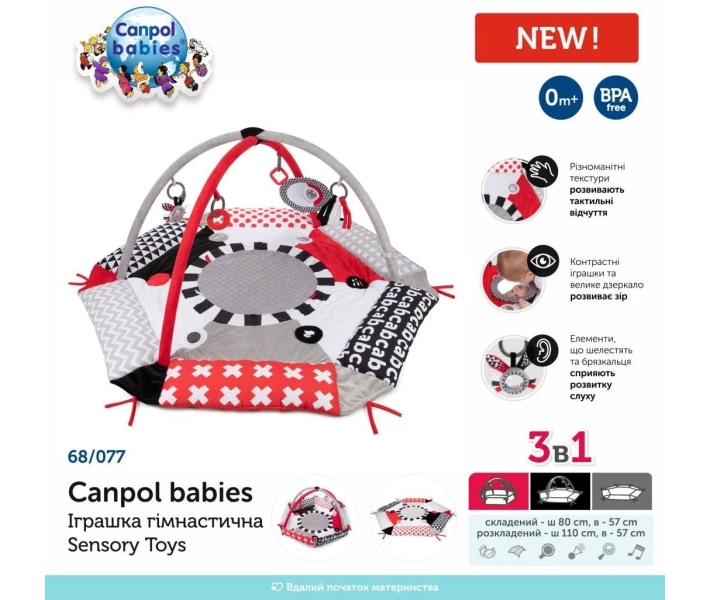 Фото - розвиваючий килимок Іграшка гімнастична Canpol babies Sensory Toys (68/077)