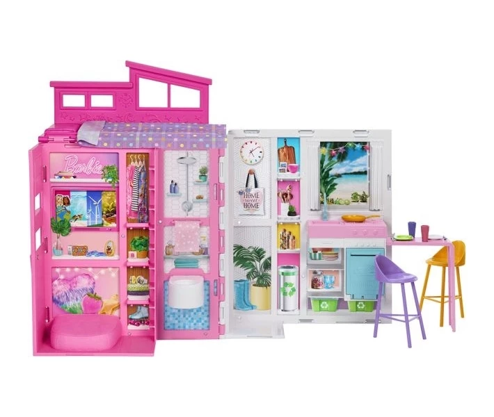 Фото - ляльки, набори для ляльок Ігровий набір Barbie Будиночок для відпочинку (HRJ76)