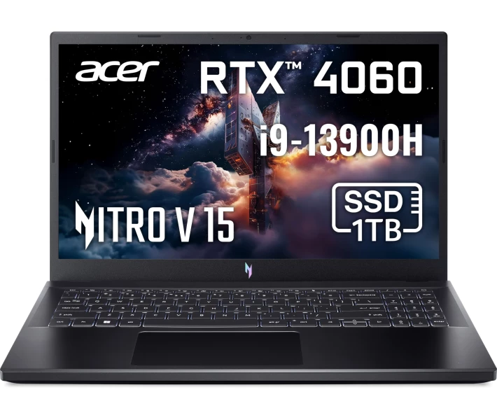 Фото - ноутбук Ноутбук ігровий Acer Nitro V 15 ANV15-51-92GJ (NH.QQEEU.00E)